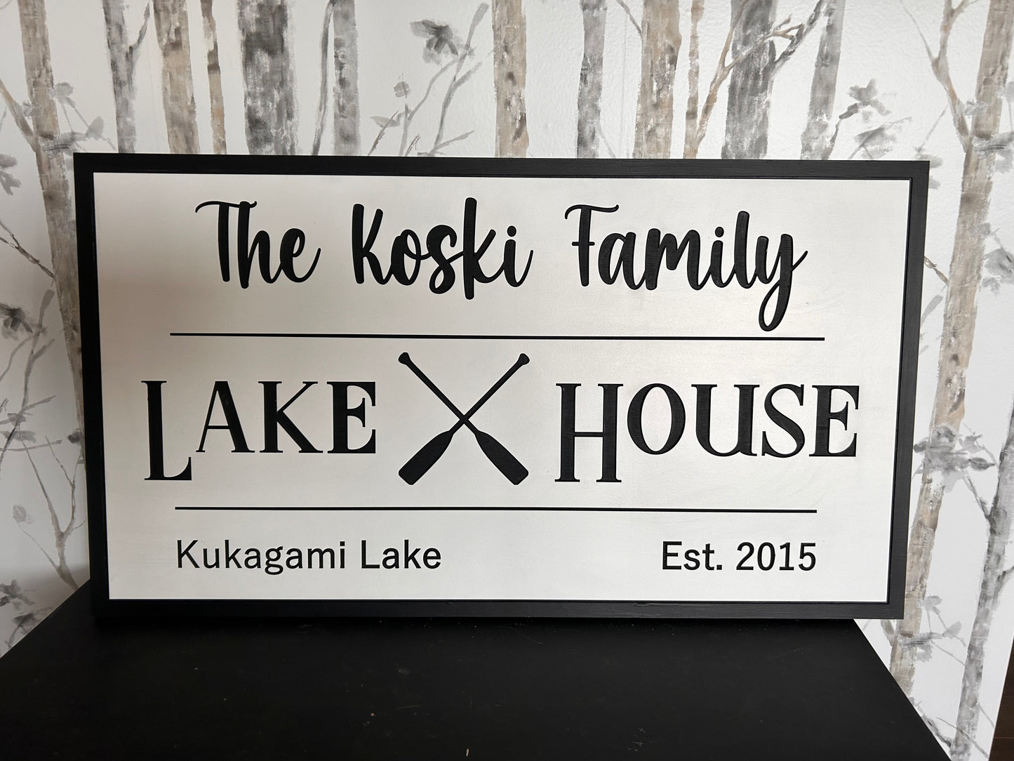 Painted Lake House Signs