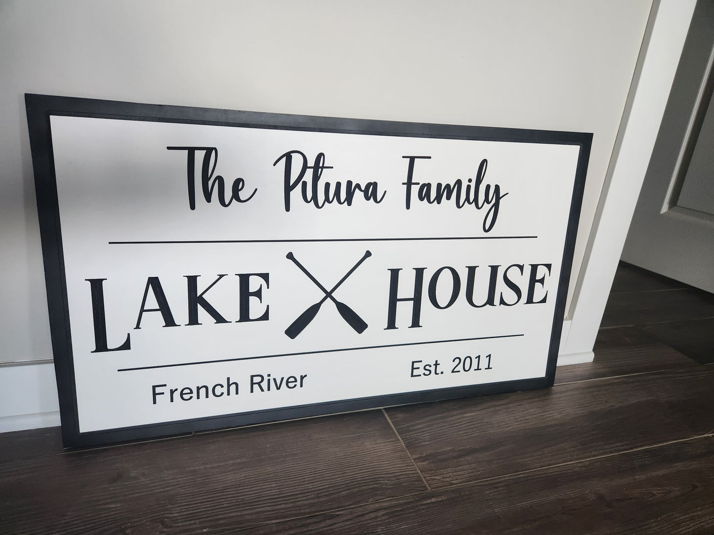 Painted Lake House Signs