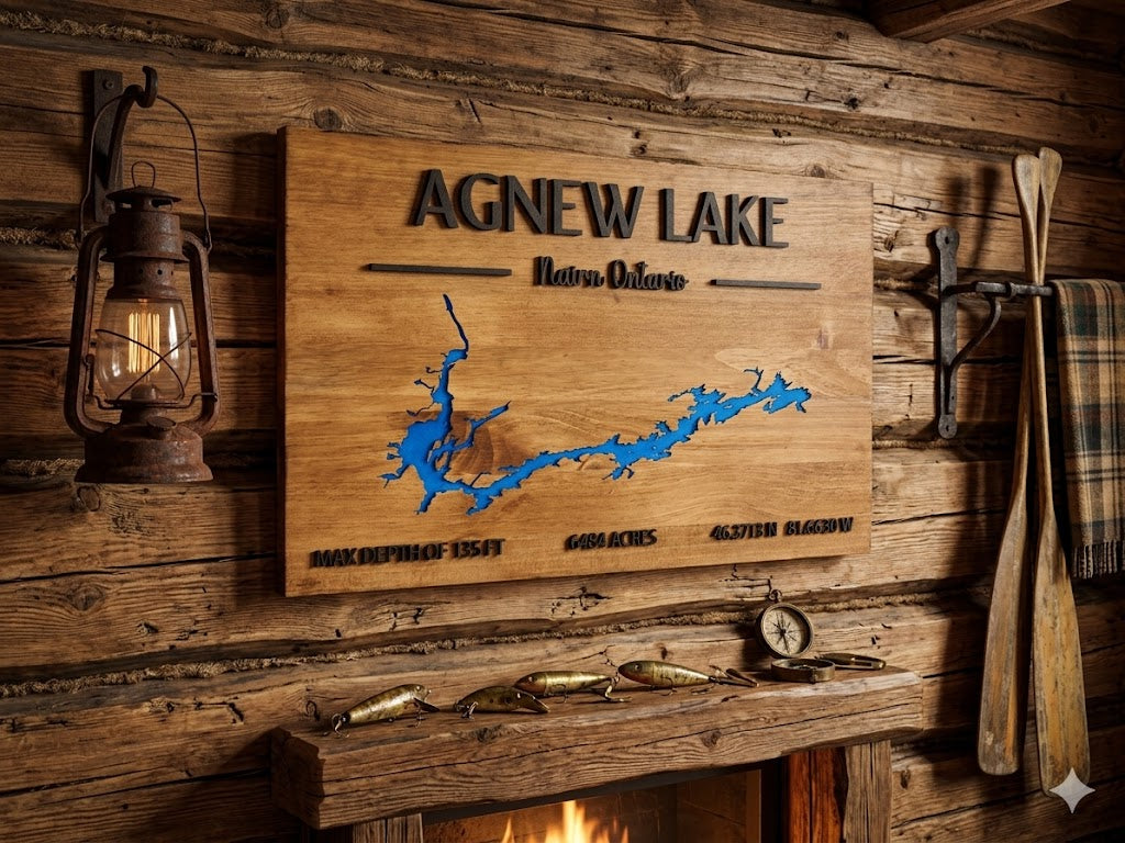 Unframed Lake Sign