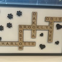Custom Scrabble Sign